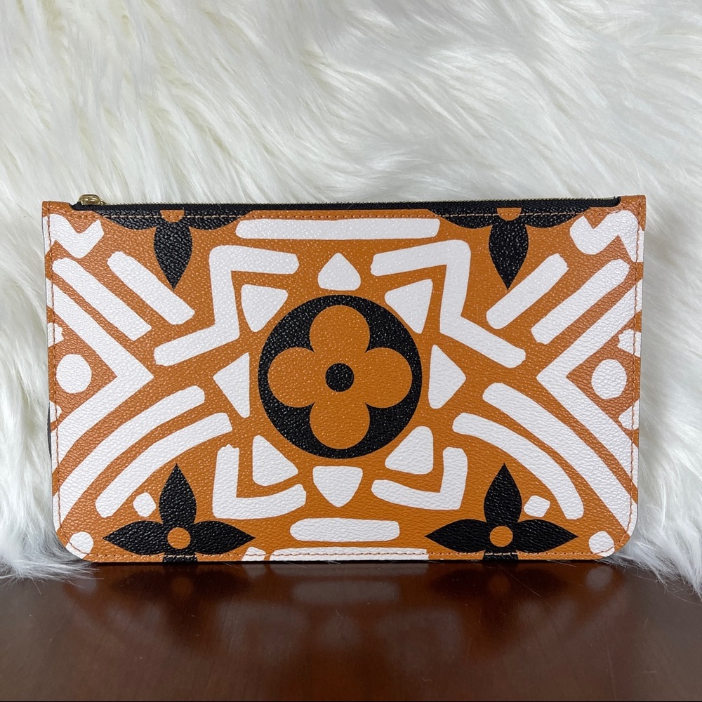 Louis Vuitton Limited Edition Orange/Black Monogram Crafty Neverfull MM … - Picture 12 of 16